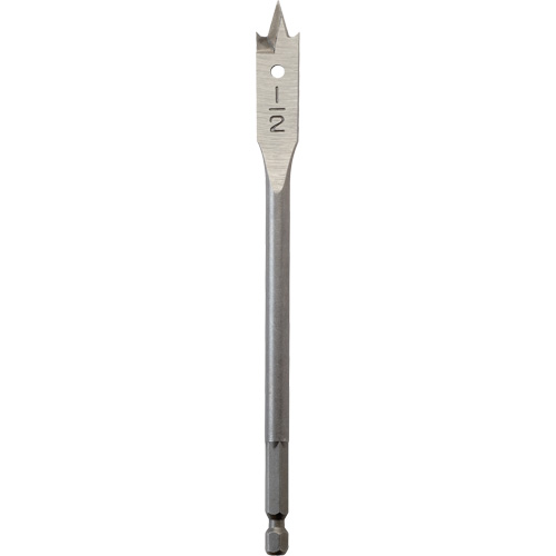 Flat Boring Bit, 1/2" Diameter, 1/4" Hex Shank, 6" Length Air Extreme Inc.