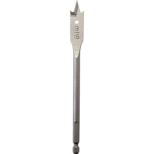 Flat Boring Bit, 9/16" Diameter, 1/4" Hex Shank, 6" Length Air Extreme Inc.