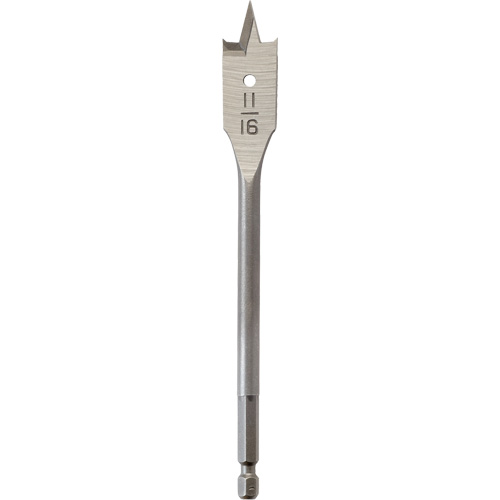 Flat Boring Bit, 11/16" Diameter, 1/4" Hex Shank, 6-1/8" Length Air Extreme Inc.
