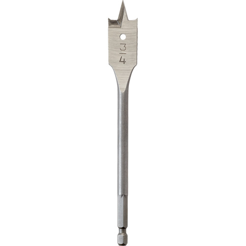 Flat Boring Bit, 3/4" Diameter, 1/4" Hex Shank, 6" Length Air Extreme Inc.