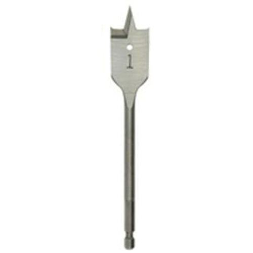 Flat Boring Bit, 1-1/8" Diameter, 1/4" Hex Shank, 6" Length Air Extreme Inc.