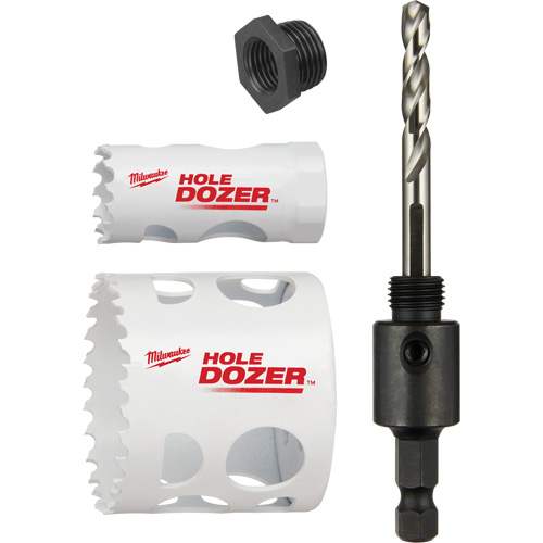 Trousse de scie-cloche Hole Dozer pour verrou de porte, 4 morceaux Air Extreme Inc.