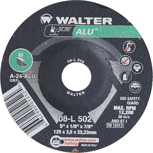 Depressed Centre Grinding Wheels - Aluminium Type 27, 5" x 1/8", 7/8" Arbor, Type 27 Air Extreme Inc.