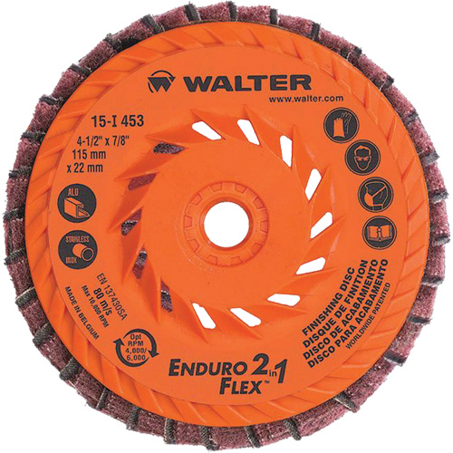 Enduro-Flex 2-in-1 Flap Disc, 4-1/2" x 5/8"-11, 80 Grit, Ceramic Air Extreme Inc.