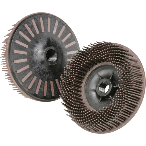 Disques radiaux bristle pour meuleuses angulaires Scotch-Brite, C&eacute;ramique, Grain 36, 4-1/2" dia. Air Extreme Inc.