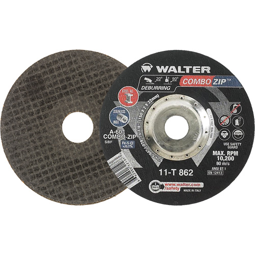 Right Angle Grinder Reinforced Cut-Off Wheels - Combo Zip, 6" x 5/64", 7/8" Arbor, Type 27 Air Extreme Inc.
