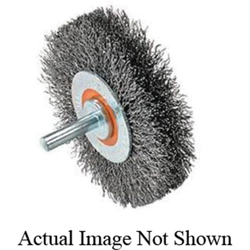 Mounted Crimped Wire Wheel, 3" Dia., 0.0118" Fill Air Extreme Inc.