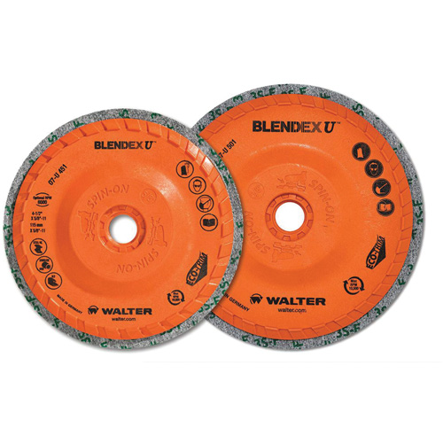 Blendex U Finishing Cup Disc, 4-1/2" Dia., Fine Grit, Silicon Carbide Air Extreme Inc.