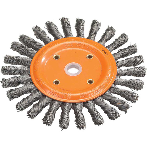 Knot-Twisted Wire Bench Wheel, 8" Dia., 0.0118" Fill, 5/8" Arbor, Steel Air Extreme Inc.