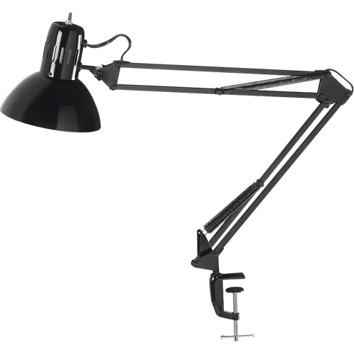 Lampes de bureau &agrave; pince - Bras flexible, 100 W, Incandescente, Pinces serre-joints, Noir Air Extreme Inc.