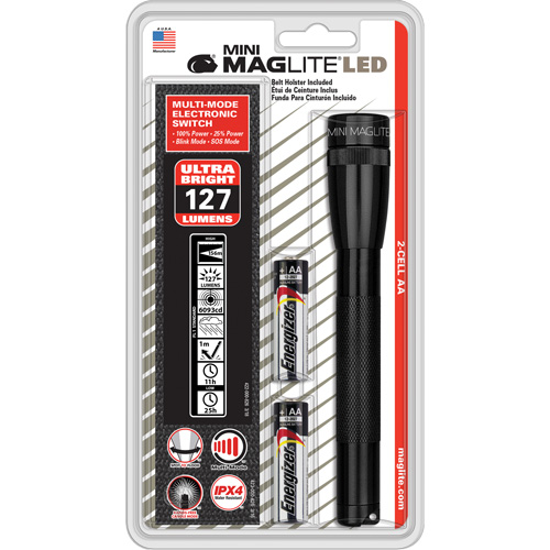 Mini&reg; Flashlights, LED, 97 Lumens, AA Batteries Air Extreme Inc.