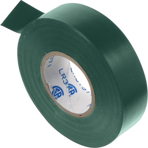 Electrical Tape, 19 mm (3/4") x 20.1 m (66'), Green, 7 mils Air Extreme Inc.