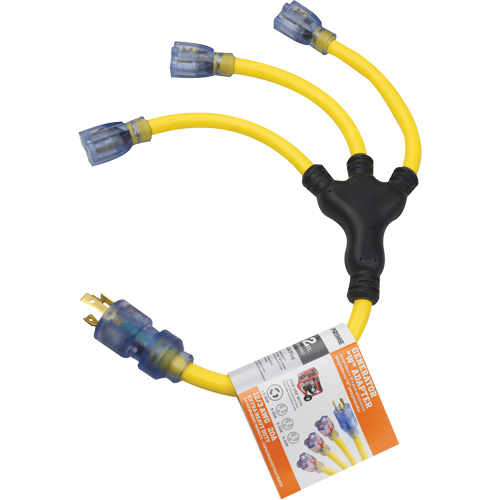 Adaptateurs pour g&eacute;n&eacute;ratrice, Ext&eacute;rieur, STOW, AWG 12/3, 30 A, 3 prise(s), 2' Air Extreme Inc.