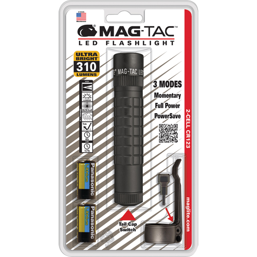 Mag-Tac Tactical Flashlights, LED, 310 Lumens, CR123 Batteries Air Extreme Inc.