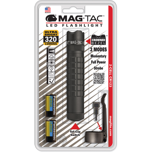 Mag-Tac Tactical Flashlights, LED, 320 Lumens, CR123 Batteries Air Extreme Inc.