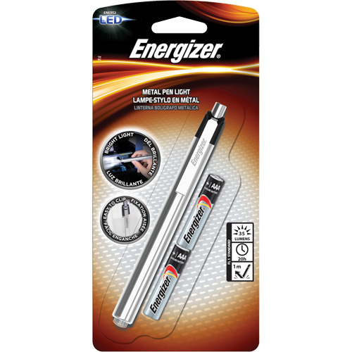 Lampe stylo, DEL, 35 lumens, Corps en Aluminium, piles AAA, Compris Air Extreme Inc.