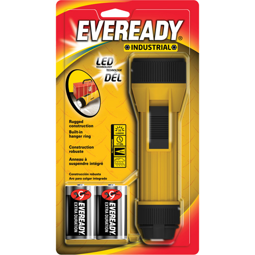 Lampe de poche industrielle et &eacute;conomique Eveready, DEL, 35 lumens, Piles D Air Extreme Inc.
