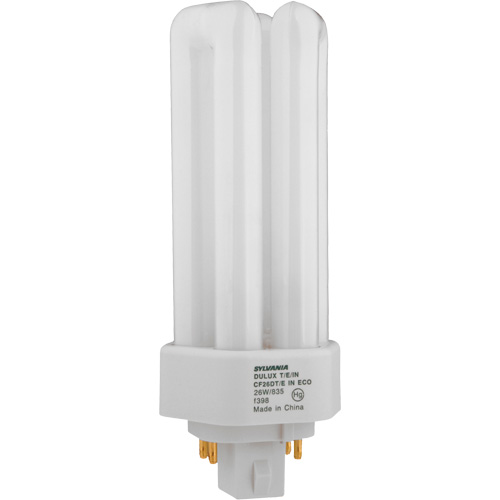 Dulux&reg; D/E/IN Amalgam Triple-Tube Compact Fluorescent Lamp, T (T4), 42 W, 3500 K, G24Q-4 Base, 16000 hrs. Air Extreme Inc.