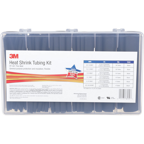 Tube thermor&eacute;tractable, Paroi mince, 6", 1" (2,54cm) - 0,1875" (0,48cm) Air Extreme Inc.