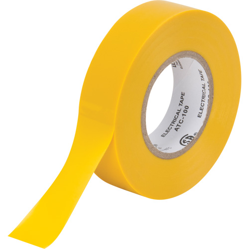 Electrical Tape, 19 mm (3/4") x 18 M (60'), Yellow, 7 mils Air Extreme Inc.