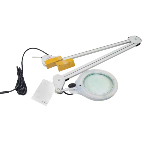 Magnifying Lamp, 3 Diopter, LED Light, 45" Arm, C-Clamp, Grey Air Extreme Inc.