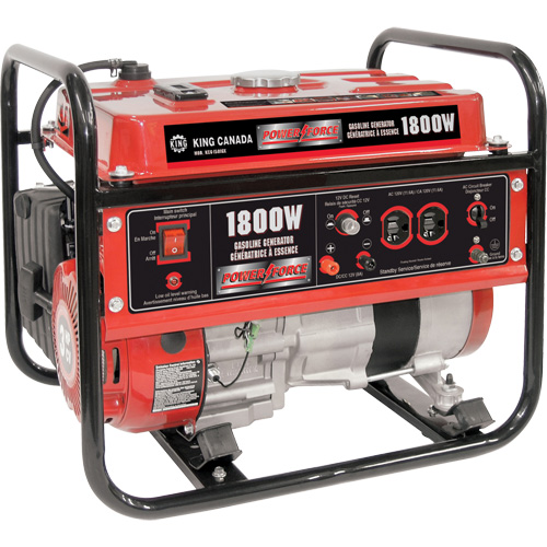 Gasoline Generator, 1800 W Surge, 1400 W Rated, 120 V, 7 L Tank Air Extreme Inc.