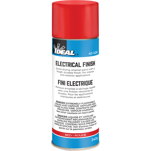 Quick-Dry Enamel Electrical Finish Paint, Aerosol Can, Red Air Extreme Inc.