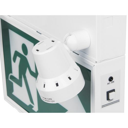 Running Man Sign with Security Lights, LED, Battery Operated/Hardwired, 12-1/10" L x 11" W, Pictogram Air Extreme Inc.