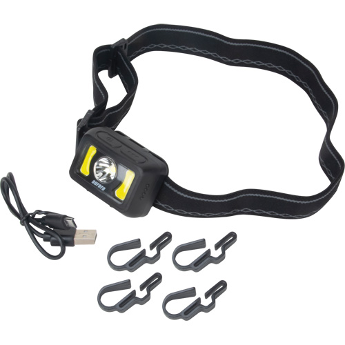 Lampe frontale, DEL, 350 lumens, 2 hres de fonctionnement, piles Rechargeable Air Extreme Inc.