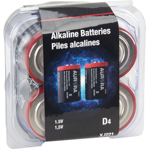 Piles alcalines industrielles, D, 1,5 V Air Extreme Inc.