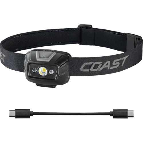 Lampe frontale projecteur &agrave; grand angle bicolore FL20R , DEL, 520 lumens, 2,5 hres de fonctionnement, piles Rechargeable Air Extreme Inc.