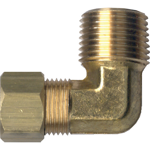 90° Pipe Elbow, Tube x Male Pipe, Brass, 1/8" x 1/8" Air Extreme Inc.