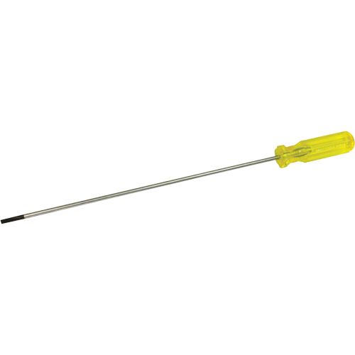 Electrician's Slotted Screwdriver, 3/16" Tip, Round, 15-1/2" L, Plastic Handle Air Extreme Inc.