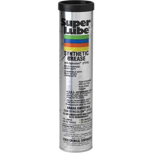 Super Lube Synthetic Based Grease With PFTE, 400 g, Cartridge Air Extreme Inc.