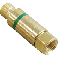 Antiretours pare-flammes - Oxy/gaz combustibles, Gaz combustibles (rouge)/Oxyg&egrave;ne (vert), Style pour adapteur de d&eacute;tendeur Air Extreme Inc.