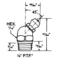 Fitting, 1/8" Thread Air Extreme Inc.