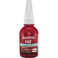 648 High Strength/Rapid Cure Retaining Compounds, 10 ml, Bottle, Green Air Extreme Inc.