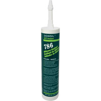 Agent d'&eacute;tanch&eacute;it&eacute; &agrave; base de silicone Dowsil 786, 300 ml, Cartouche, Blanc Air Extreme Inc.