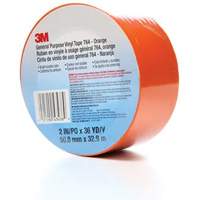 Ruban en vinyle pour travaux g&eacute;n&eacute;raux 764, 50,8 mm (2") la x 32,9 m (108') lo, 5 mils, Orange Air Extreme Inc.