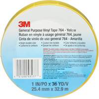 Ruban en vinyle pour travaux g&eacute;n&eacute;raux 764, 25,4 mm (1") la x 32,9 m (108') lo, 5 mils, Jaune Air Extreme Inc.