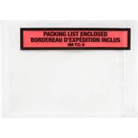 Pochette pour bordereau d'exp&eacute;dition, 5-1/2" lo x 4-1/2" la, Style Insertion par extr&eacute;mit&eacute; Air Extreme Inc.
