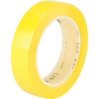 471 Vinyl Tape, 25.4 mm (1") W x 32.9 m (108') L, 5.3 mils, Yellow Air Extreme Inc.