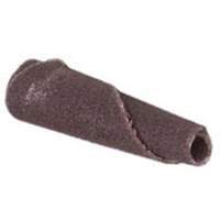 Cartouche de bande abrasive conique ALO, 120 Grain, 3/16" dia., Oxyde d'aluminium, 1" lo, 1/8" Dimension de l'arbre Air Extreme Inc.
