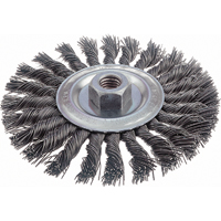 Brosses rotatives &agrave; fils nou&eacute;s - Brosse rotative &agrave; fils nou&eacute;s, fils nou&eacute;s standards, Dia. 6", Fils 0,023", Arbre 5/8"-11, Acier Air Extreme Inc.