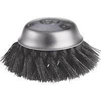 Knot Wire Cup Brushes - Stagger Row, 5-3/4" Dia. x 5/8"-11 Arbor Air Extreme Inc.