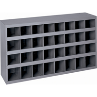 Armoires pour bacs de rangement en acier, 34-3/4" la x 8-1/2" p x 19-1/4" h, Gris Air Extreme Inc.
