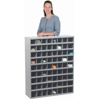 Armoires pour bacs de rangement en acier, 33-3/4" la x 12" p x 42" h, Gris Air Extreme Inc.