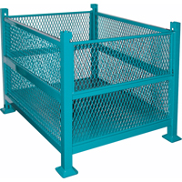 Open Mesh Containers, 2 Drop Gates, 3000 lbs. Capacity, 34.5" W x 40.5" D x 32.25" H Air Extreme Inc.