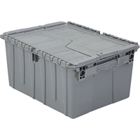 Flipak&reg; Polyethylene Plastic (PE) Distribution Containers, 11.8" x 9.8" x 7.7", Grey Air Extreme Inc.