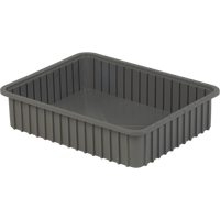 Contenants Divider Box, Poly&eacute;thyl&egrave;ne, 22,4" la x 17,4" p x 5" h, Gris Air Extreme Inc.